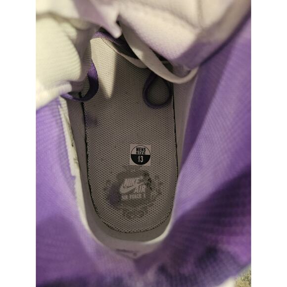 NBA x Air Force 1 High Top Custom Lakers Size: 13 - Picture 7 of 9